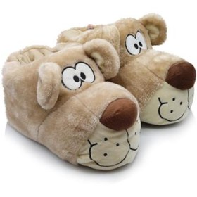 Resim Twigy Fibert Çocuk Hayvanlı Panduf Bej 24/29 