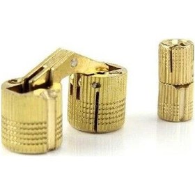 Resim Silindir Masa Menteşesi Pirinç 10mm 2 Adet 