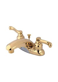 Resim Kb8622fl Royale 10,16 Cm Orta Set Banyo Bataryası, Cilalı Pirinç Açık Bej 