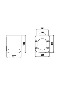 Resim Creavit Solo Duroplast Yavaş Kapanan Metal Menteşeli Klozet Kapağı Kc2003.03 