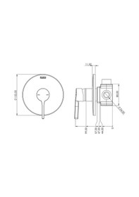 Resim Teska Misis Tek Yönlü Yuvarlak Duş Seti-krom Diğer 