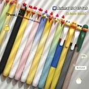 Resim 12 adet Hayvan Jel Kalemi - Sevimli Tavuk, Papatya, Ördek, Penguen, Kalkan, Tavşan, Kedi, Köpek, At, İnek, Koyun, Domuz - 0.5mm Siyah Mürekkep, Dayanıklı Plastik, Ofis ve Okul Malzemeleri için Orta Uç, Yaratıcı Yazma Araçları, Canlı Tasarım, Pürüzsüz Yazma Deneyimi 