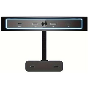 Resim Motion003 Tesla Model 3 Y İçin Siyah Usb Hub Bağlantı İstasyonu 