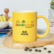 Resim İsme Özel Meteoroloji Mühendisi Sarı Kupa Bardak 