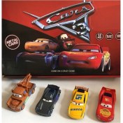 Resim Suden Cars Şimşek Mcqueen Mater Oyuncak Arabalar 4'lü Set 