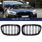 Resim Bmw 1 Serisi F20 2011-2015 Uyumlu M Panjur ( Çİft Çizgi Böbrek ) Pıano Black 