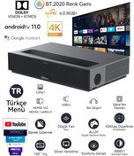 Resim Formovie Theater Üç-renk Lazer 4k Ultra Kısa Mesafe Projeksiyon Cihazı 2800 Iso Lümen Android 11 Laz 