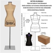Resim Videolu Ürün-36 Beden Keten Kumaşlı Terzi Prova Mankeni 527201074 