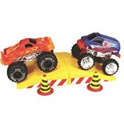 Resim Express Wheels Monster Truck 6'lı Set Mavi Kırmızı 