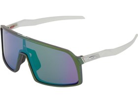 Resim Oakley Sutro Bisiklet Güneş Gözlüğü Matte Silver Green Colorshift Prizm Road Jade 