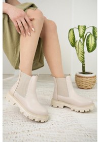 Resim Nesil Shoes Swell 3080 Ten Çift Lastikli Kadın Bot-ten Ten 