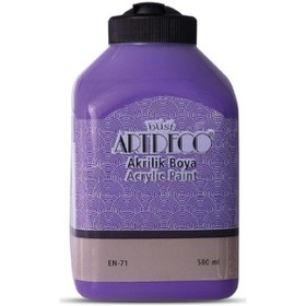 Resim Artdeco Akrilik Ahşap Boyası 500 Ml 3608 Mor 