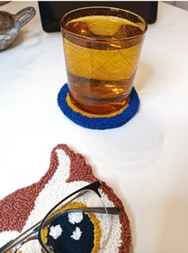 Resim Baykuş Bardak Altlığı Gözlük Tutucu Seti 