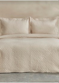 Resim Karaca Home Breeze Soft Çift Kişilik Yatak Örtüsü Takımı Ekru Be 