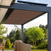 Resim Açık Hava Gizlilik Perde Gölgelik Bezi %80 UV Korumalı Balkon, Veranda, Sundurma, Güverte, Arka Bahçe, Bahçe için - Kahverengi 