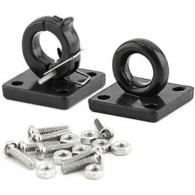 Resim Aubyhe Traxxas Trx4 Axial Scx10 Rc4wd D90 Uyumlu 1/10 Rc Tırmanıcı Araçları İçin Metal Çekici Kanca, Siyah, Yer Değiştirme Parçası 