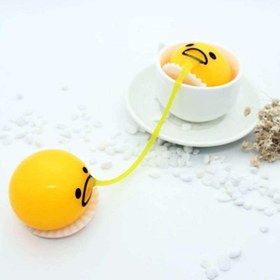 Resim Puking Ball Brother Egg Yolk Pinch Vomit Spoof And Play Tricky Toys - Green 3PC 