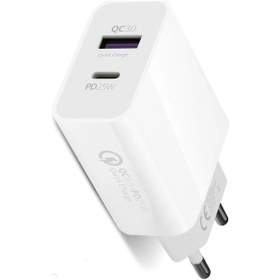 Resim Apple Uyumlu iPhone 15 Pro İle 25w Type C - Qc 3.0 Şarj Adaotörü Hw25 Beyaz 