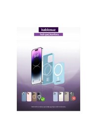 Resim Sprange Sr-p26m 10000mah Magsafe Powerbank 15w Kablosuz, 20w Pd, Lcd Ekranlı, Standlı Mavi Mavi 