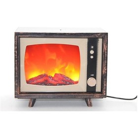 Resim Tv Tasarımlı Ledli Şömine Lamba Çok Renkli 