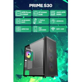 Resim Game Garaj Prime S30 Amd Ryzen 5 7500F 16GB Ram 1tb SSD RTX5060 Freedos Oyuncu Oem Paket 