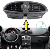Resim Renauult Clio 3 Orta Havalandırma Izgarası Orjinal Siyah 