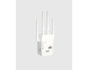Resim Zero Land Lvsqvr 300MBPS Wifi Menzil Genişletici 4 Antenli Wpa3 Güvenlikli Priz Tipi Repeater 