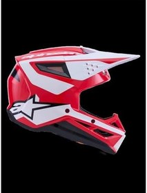 Resim Alpinestars SM3 Heath Off-Road Kaskı Kırmızı Siyah 