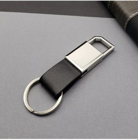 Resim Siyah Gümüş Metal Anahtarlık Altın 