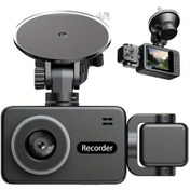 Resim Dashanshop 3 Kanallı Araç Kamerası 1080p Full Hd Gece Görüşlü 2 Lensli Hdr Döngü Kayıt 170 Geniş Açı 