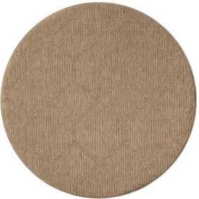 Resim İndia Bej Daire Halı Salon Oturma Odası Çocuk Odası Yatak Odası Halısı 669 Bej 