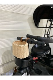 Resim Nedabella Büyük Hasır Sepet ,bambu Scooter Sepeti, Çocuk Scooter /rattan Bisiklet Sepeti 