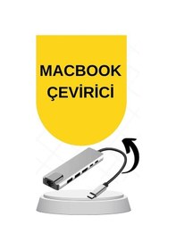 Resim Apple Uyumlu MacBook Pro/air Usb Type-c 8 In 1 Hub Dönüştürücü Çevirici 