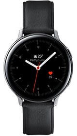 Resim Galaxy Watch Active 2 40mm Paslanmaz Çelik Gümüş Akıllı Saat 