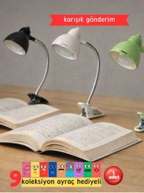 Resim Genel Markalar Mandallı Kitap Okuma Lambası Kitap Okuma Işığı Led Beyaz Renk Kitap Okuma Lambası 