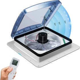 Resim Suga Kumandalı Fanlı Hek 40X40CM 12V Çift Yönlü Yağmur Sensörlü 