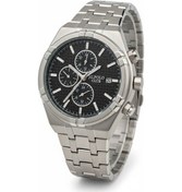 Resim Jg. Polo Club Erkek Kol Saati Silver Renk, Siyah Kadran - G11552, 2 Yıl Garantili Gümüş 