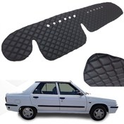 Resim caraks Renault 9 Broadway Göğüs Halısı Siyah Suni Deri 