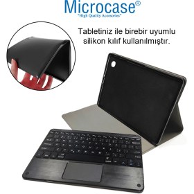 Resim Microcase iPad Pro 11 2018 Bluetooth Touchpad Klavye + Standlı Kılıf - Bkk5 