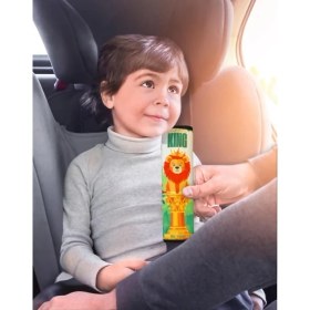 Resim Araba Emniyet Kemeri Kılıfı Pedi, 1'li Paket Yumuşacık Araç Emniyet Emniyet Kemeri Kılıfı Çocuklar Için, Araba Emniyet Kemeri, Araçlar Için (Küçük Aslan Little King 1 Adet) 