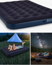 Resim Epilons Konforlu Çift Kişilik Şişme Yatak Flokeli Yüzey Dayanıklı Gövde 