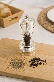 Resim ews Akrilik Tuz Karabiber Baharat Değirmeni Öğütücü 14 Cm 