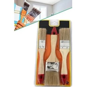 Resim TeknoKapsül OZS-10149 Kestirme Fırça Seti Boyacı Seti Hobi Seti 3 Lü Boya Fırça Seti 1410 