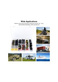 Resim Xindoker Otomotiv Su Geçirmez Kablo Konnektör Seti - 408 Parça 1-4 Pinli Araç Bağlantı Kit 