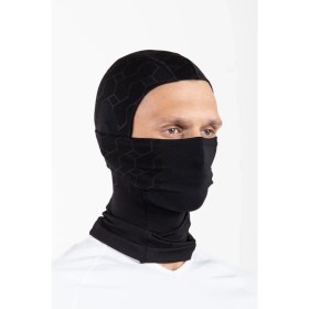 Resim Oil Company Siyah Balaklava Termal Kar Maskesi Unisex 