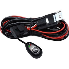 Resim Wezone 300w Off-rodye Aydınlatma Kablosu Seti - Sürücü Kabini Anahtarlı, 2 Uçlu, Pvc, 6000 Saat Ömür 