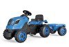 Resim Smoby Xl Römorklu Pedallı Mavi Traktör 710129 