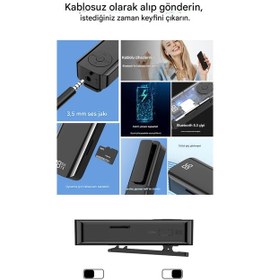 Resim Bluetooth Adaptör 2in1 Alıcı Verici Bluetooth 5.3 Receiver Aux Wireless Araç Hoparlör Bluetooth Kiti 