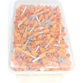 Resim 4 Mm Tek Girişli İzoleli Kablo Yüksüğü - Fransız Norm Turuncu 1 Paket 500 Adet 