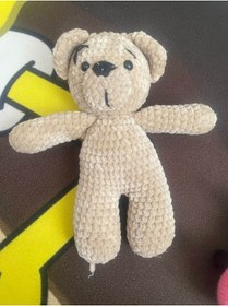 Resim Dağlı Amigurumi %100 El örgüsü ile yapılmış oyuncak ayı 